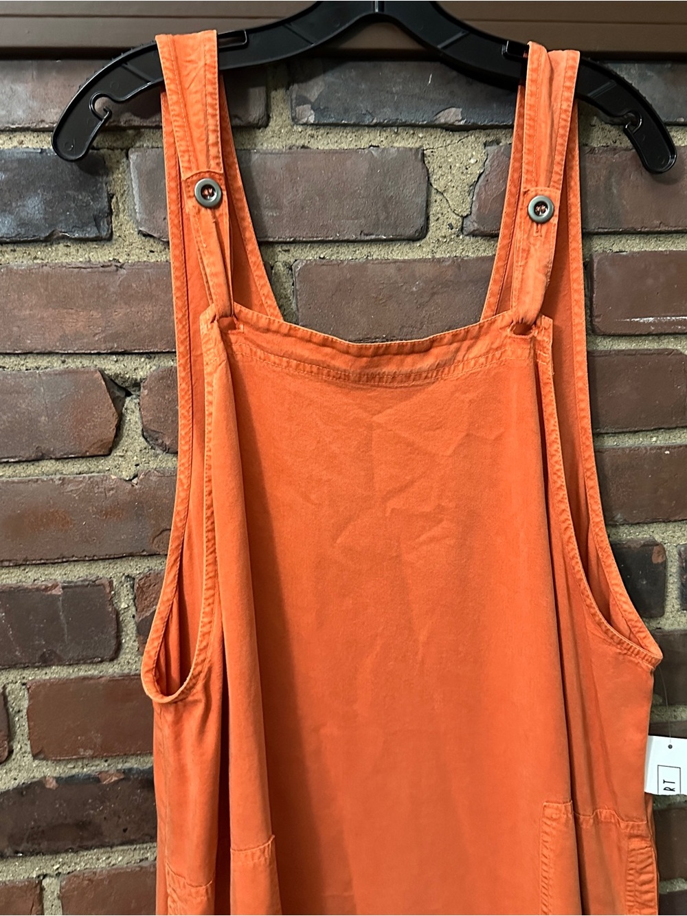 David Dart | Overall Dress Peasant Boho Bib plus size 1X -46 chest / 54” long - Picture 4 of 6